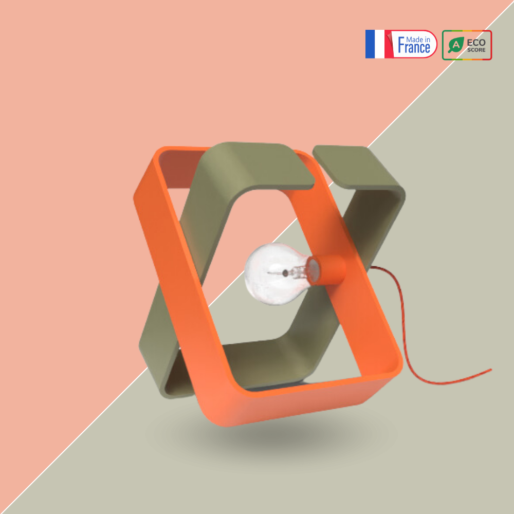 Lampe à Poser Bicolore - BO X - acier recyclé fabrication 100% française