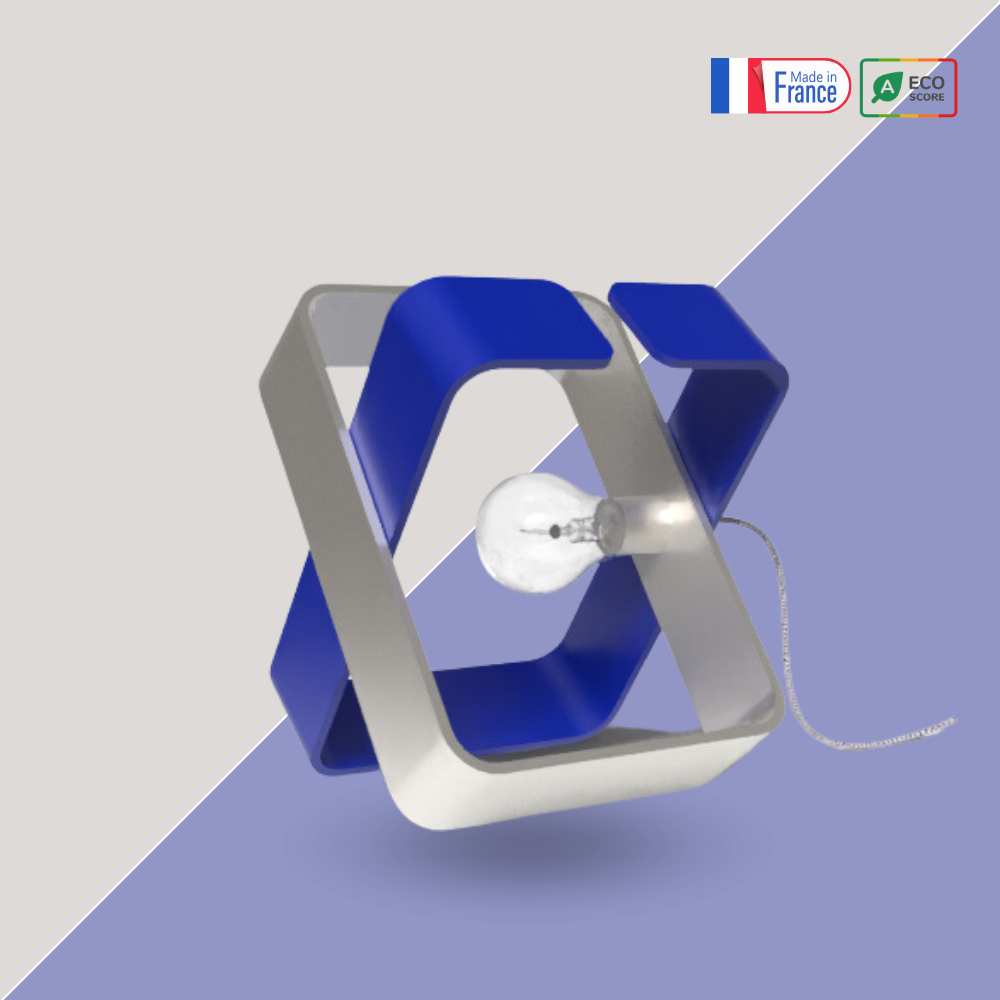 Lampe à Poser Bicolore - BO X - acier recyclé fabrication 100% française