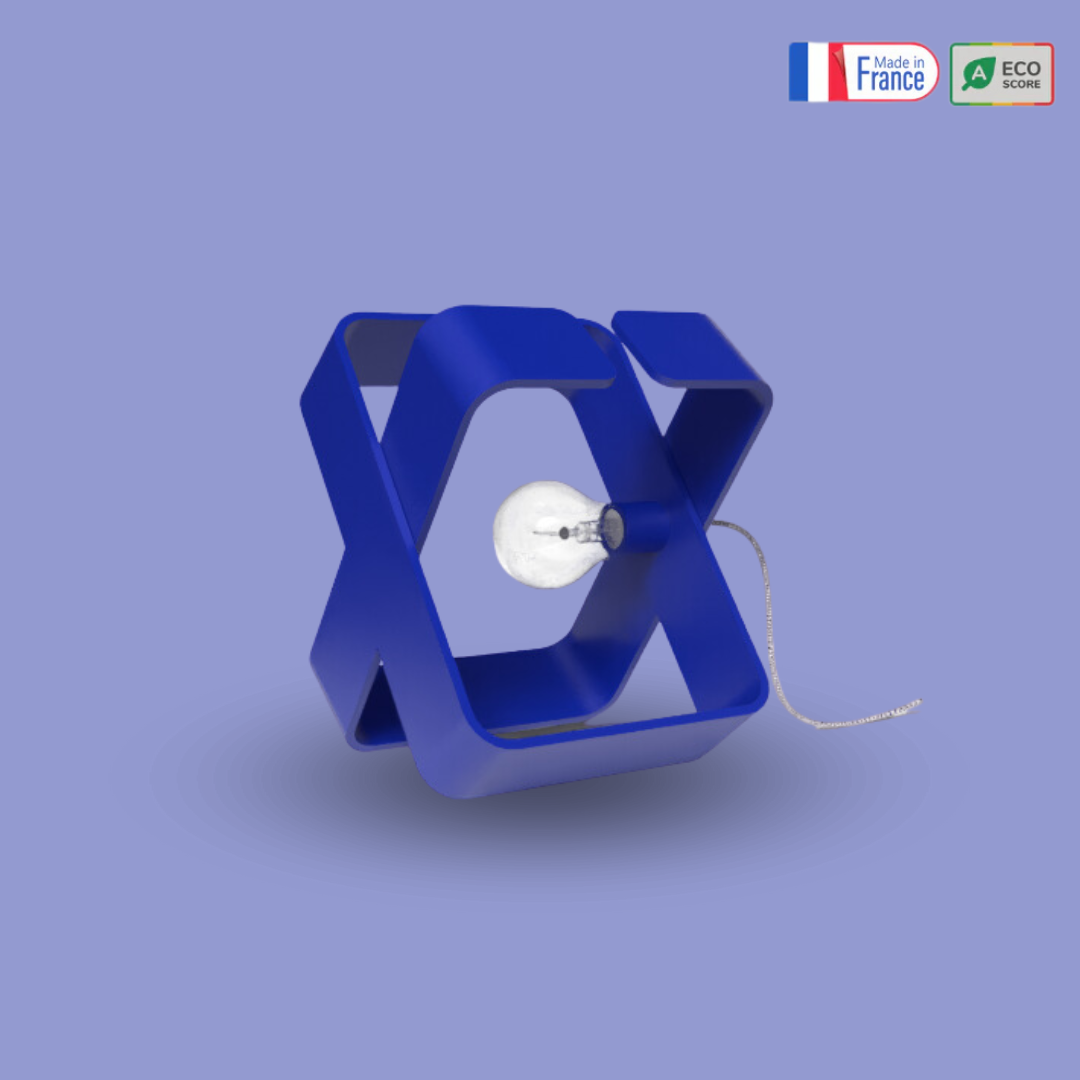 Lampe à Poser - design BO X - acier recyclé fabrication 100% française