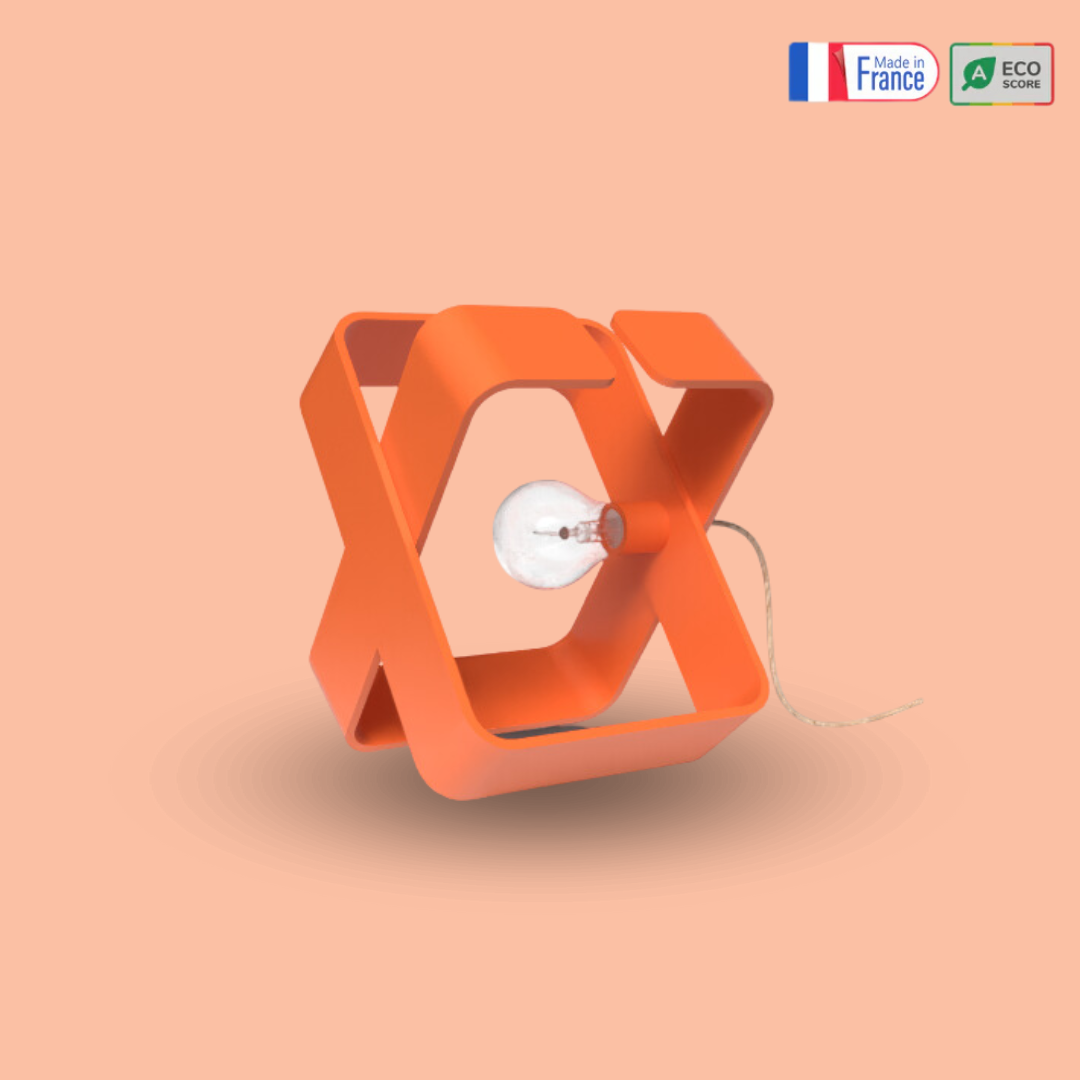 Lampe à Poser - design BO X - acier recyclé fabrication 100% française
