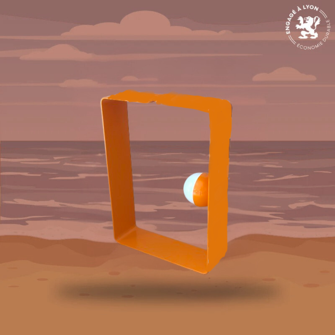 Lampe artisanale design acier recyclé collection artisanale française BO Nomad - Led sans fil🏖️