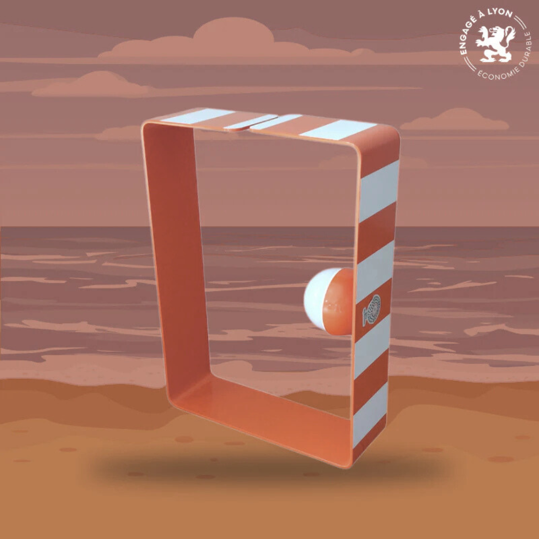 Lampe artisanale design acier recyclé collection artisanale française BO Nomad - Led sans fil🏖️