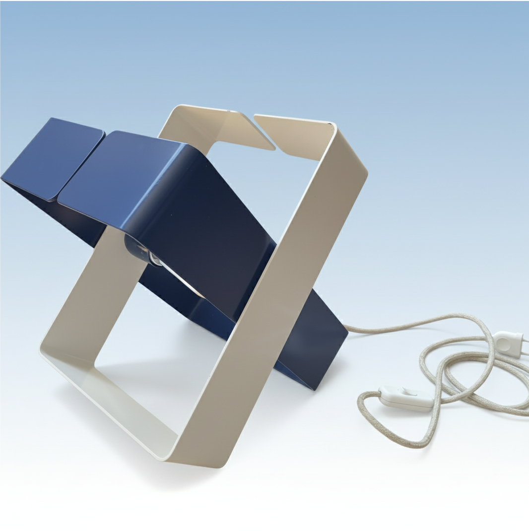 Lampe à Poser Bicolore - BO X - acier recyclé fabrication 100% française