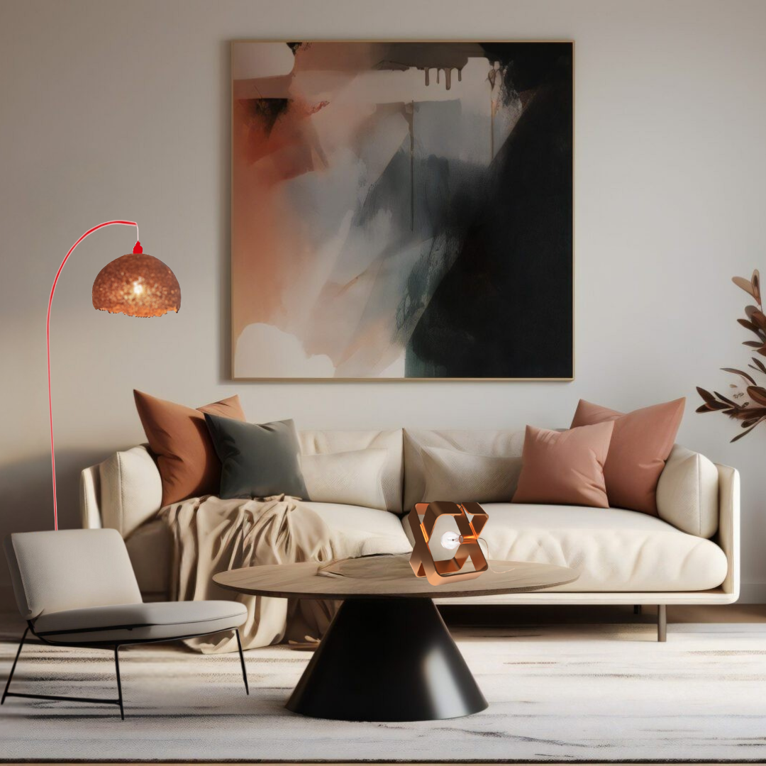 Lampe à Poser - design BO X - acier recyclé fabrication 100% française