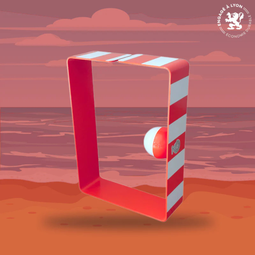 Lampe artisanale design acier recyclé collection artisanale française BO Nomad - Led sans fil🏖️
