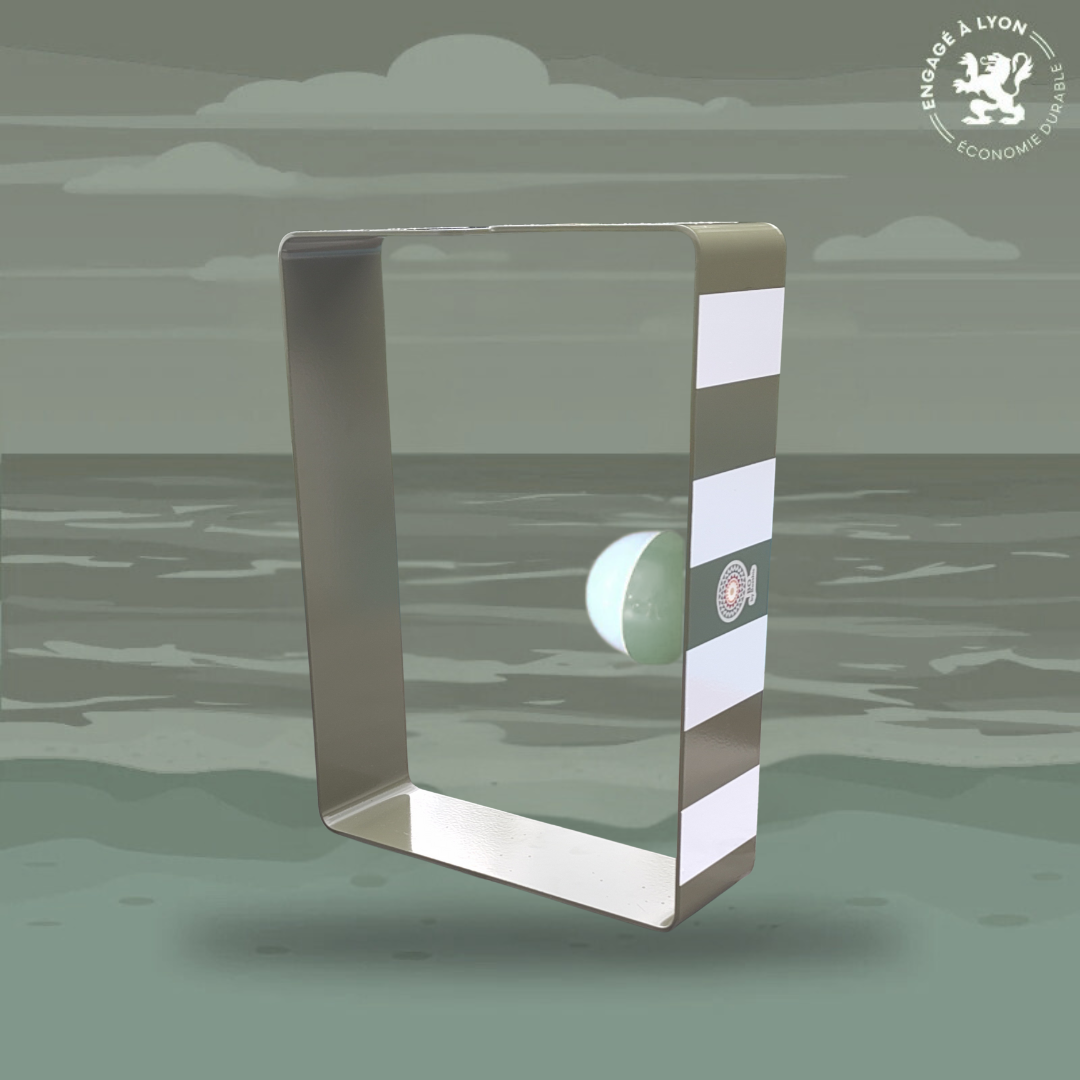 Lampe artisanale design acier recyclé collection artisanale française BO Nomad - Led sans fil🏖️