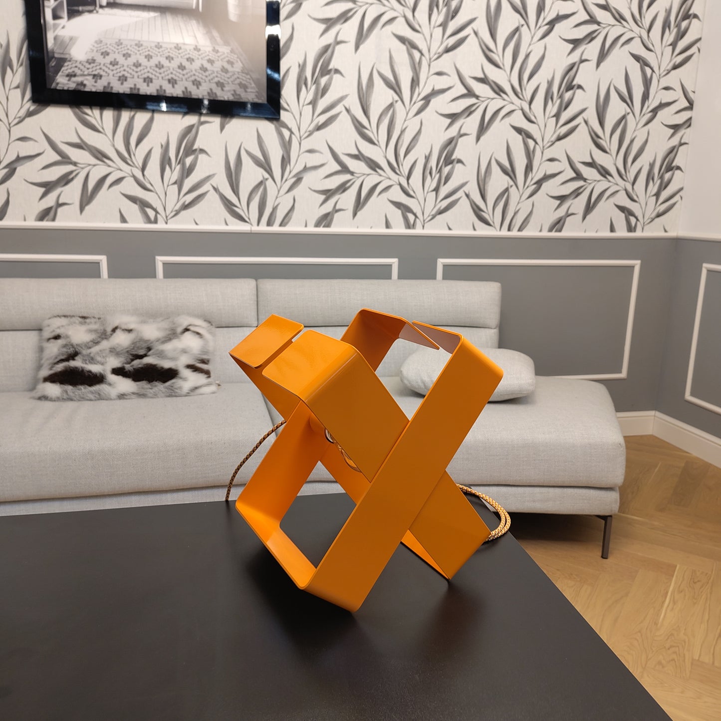 Lampe à Poser - design BO X - acier recyclé fabrication 100% française