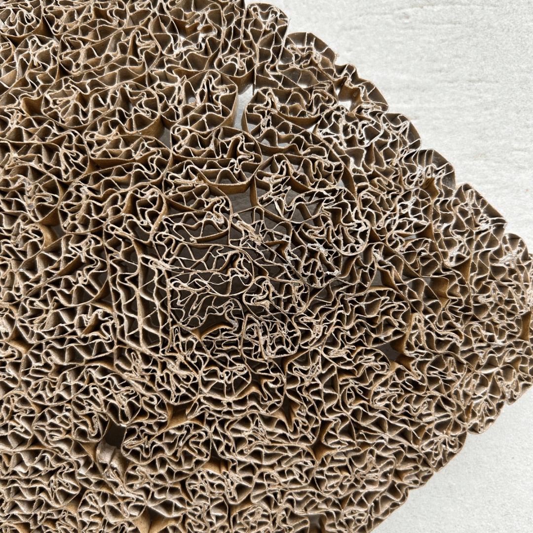 Suspension en carton de réemploie collection artisanale 100% française modèle MARGUERITE