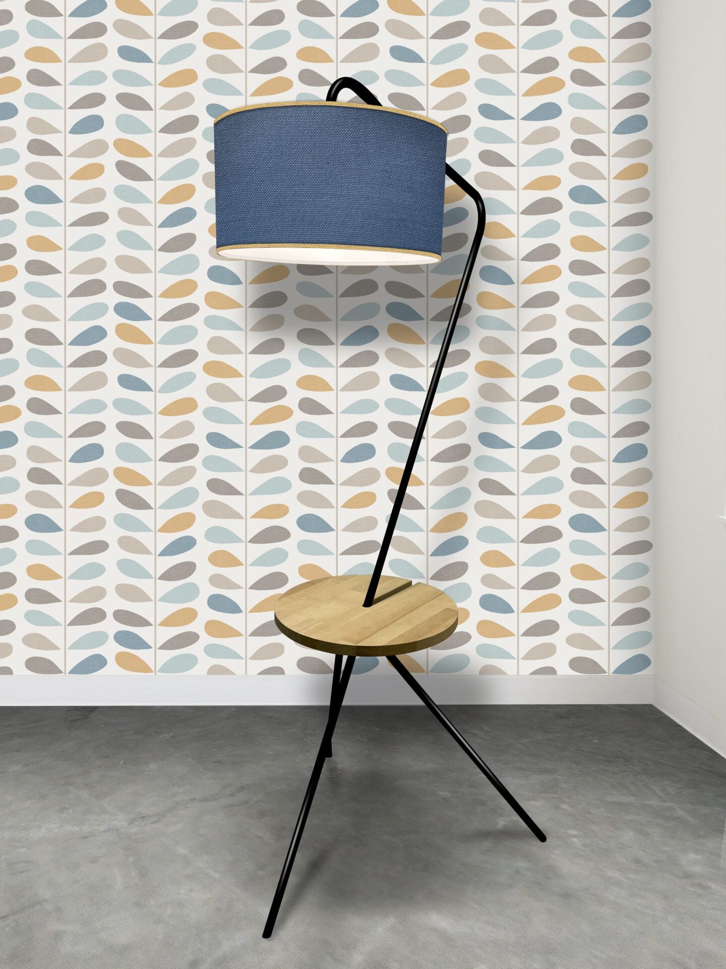 Lampadaire artisanale 100% fabrication française et matière de réemploie modèle REPLAY