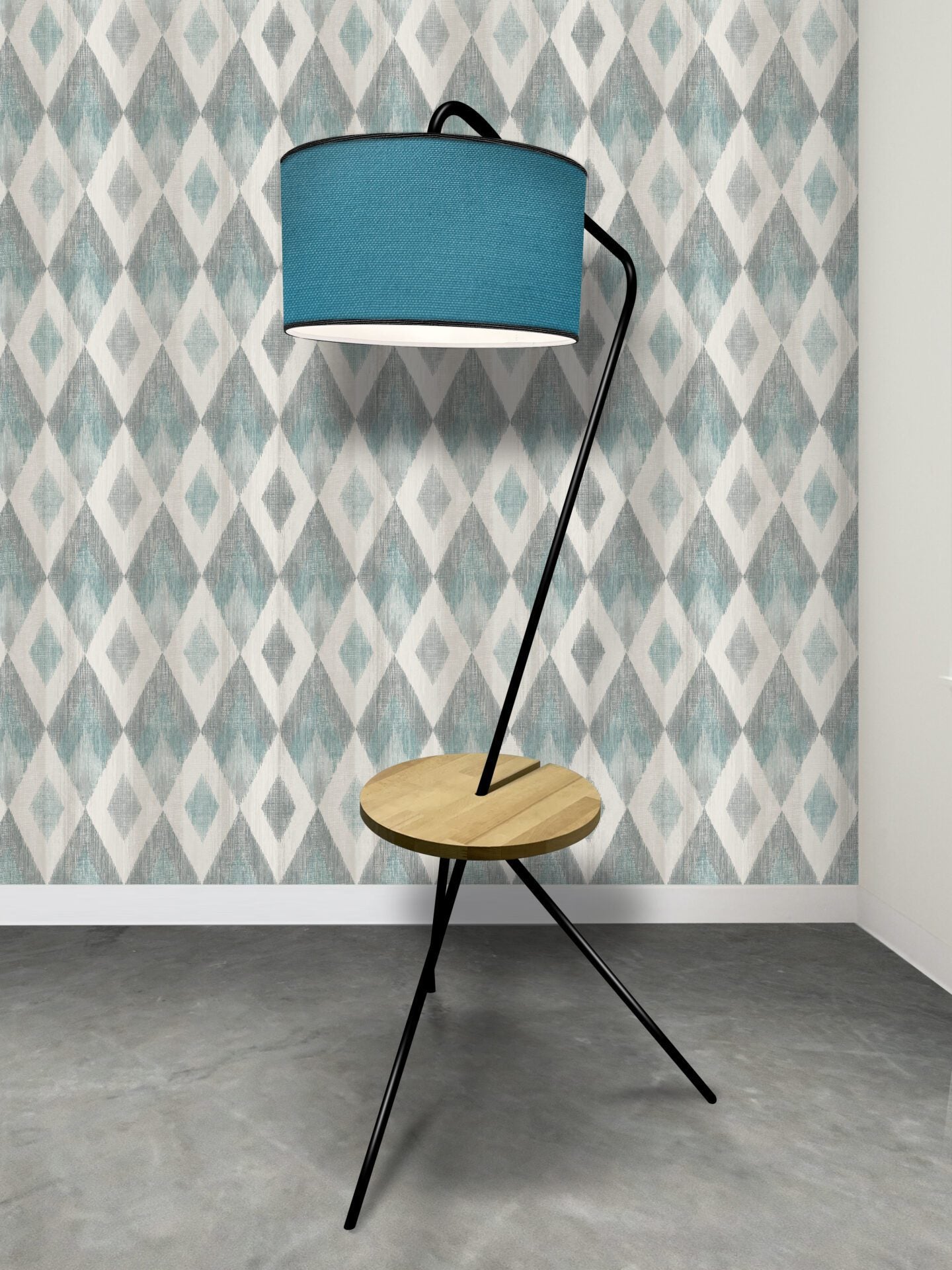 Lampadaire artisanale 100% fabrication française et matière de réemploie modèle REPLAY