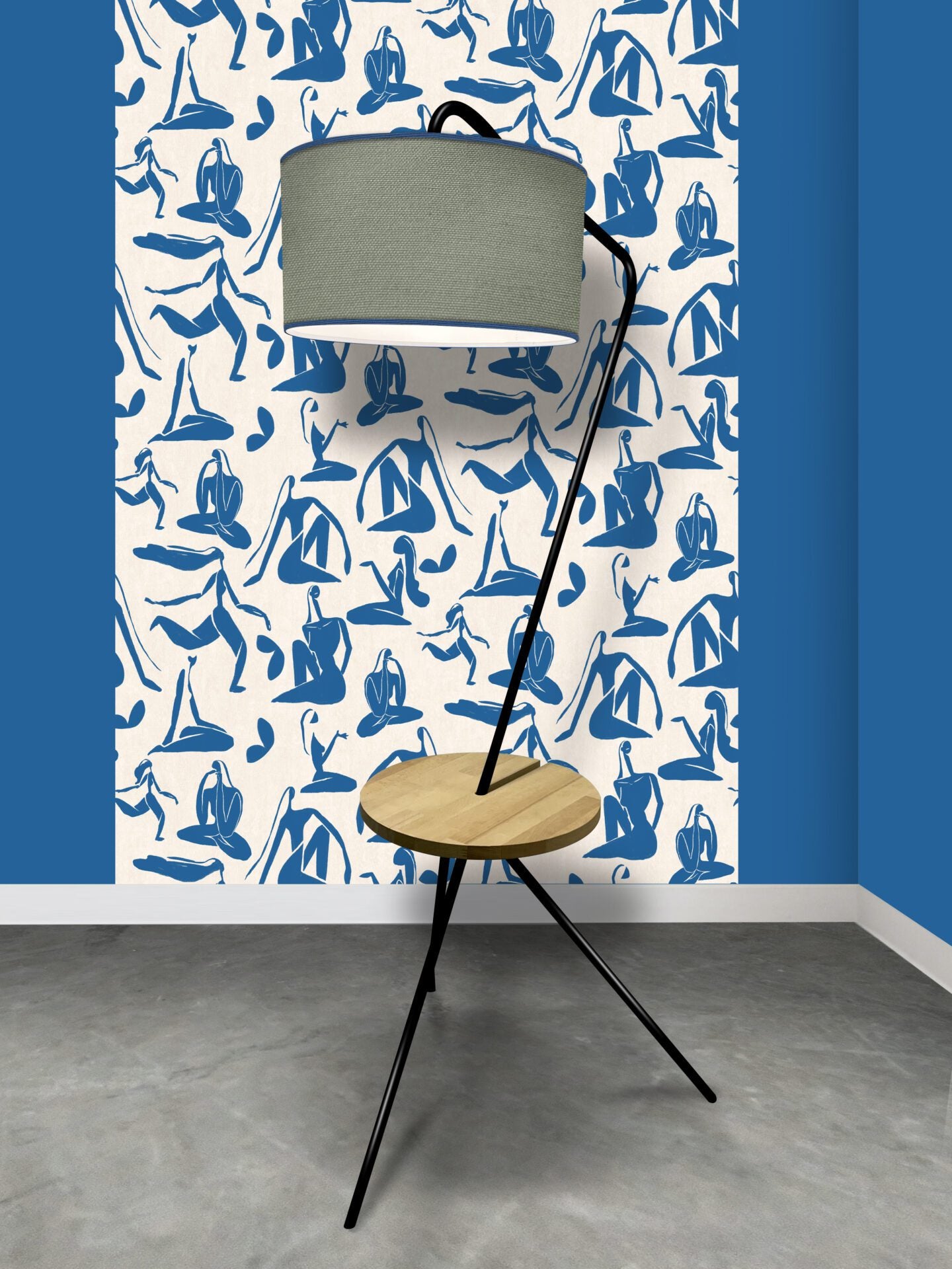 Lampadaire artisanale 100% fabrication française et matière de réemploie modèle REPLAY