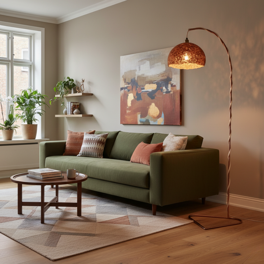 Lampadaire en carton de réemploie collection artisanale 100% française modèle  BOLLE
