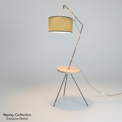 Lampadaire artisanale 100% fabrication française et matière de réemploie modèle  REPLAY