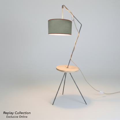 Lampadaire artisanale 100% fabrication française et matière de réemploie modèle  REPLAY