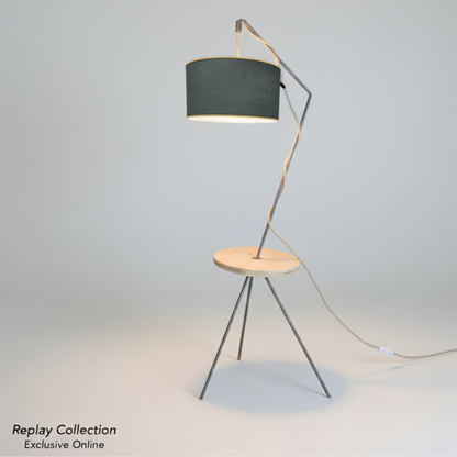 Lampadaire artisanale 100% fabrication française et matière de réemploie modèle  REPLAY