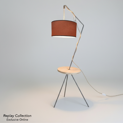 Lampadaire artisanale 100% fabrication française et matière de réemploie modèle  REPLAY