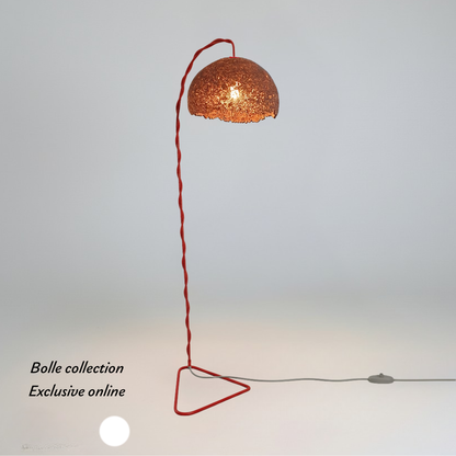 Lampadaire Bolle en carton de réemploie