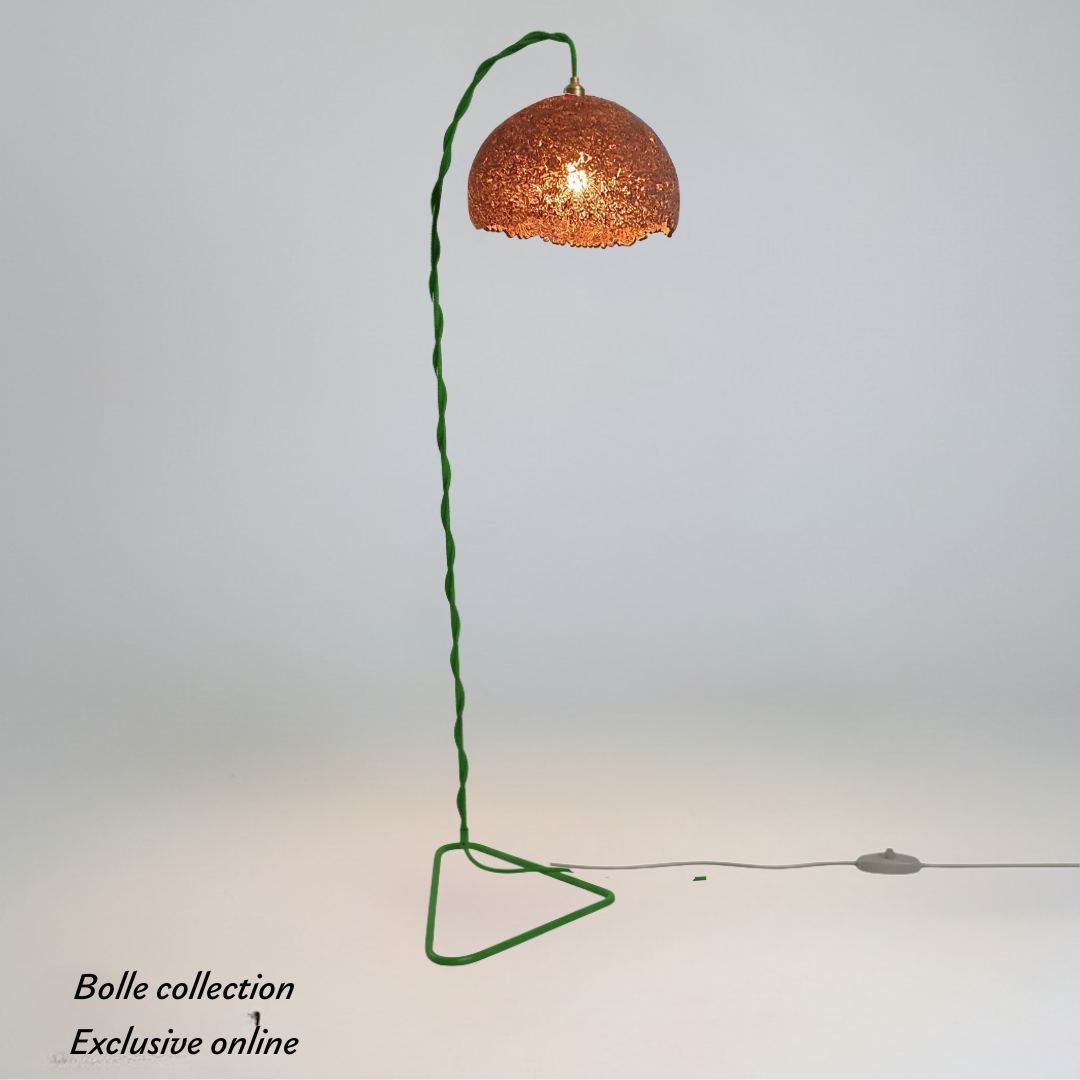 Lampadaire Bolle en carton de réemploie